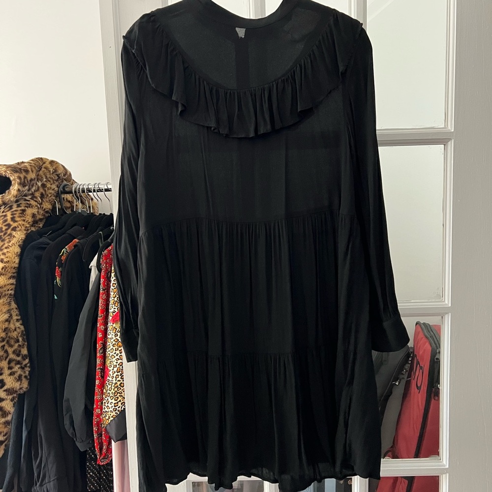 Zara Goth Babydoll Long sleeve Mini Dress